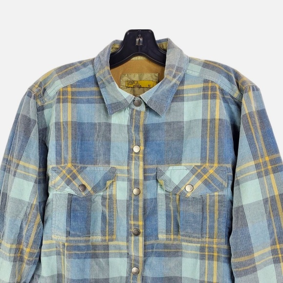 PRANA Finnegan light corduroy plaid flannel - Picture 5 of 15